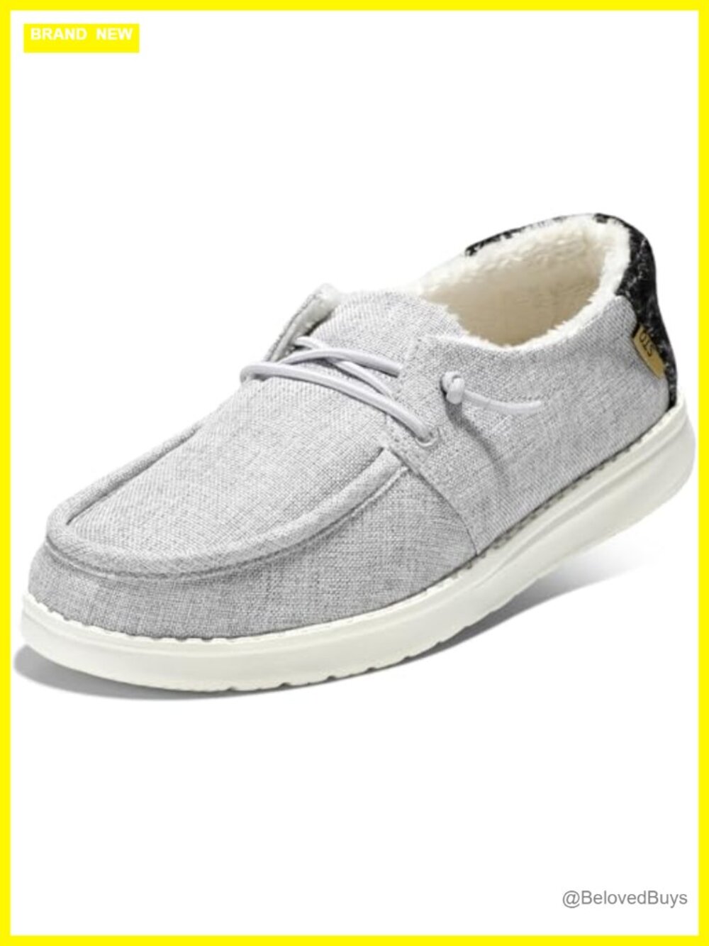 Fur-Lined Slip-On Loafers Orthopedic Arch Support Ultralight Boat Shoes